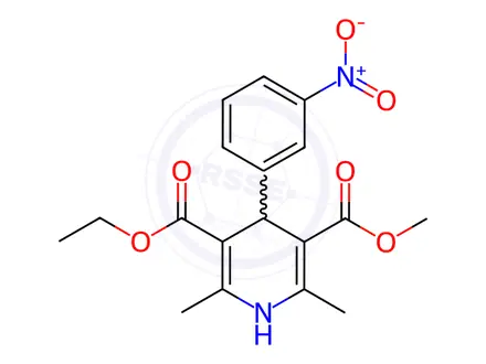 Chemical structure of Nitrendipine (Lercanidipine EP Impurity B)