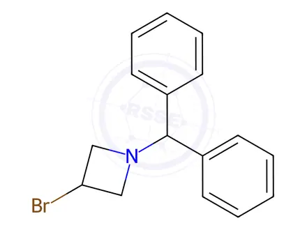Chemical structure of 1-Benzhydryl-3-bromoazetidine