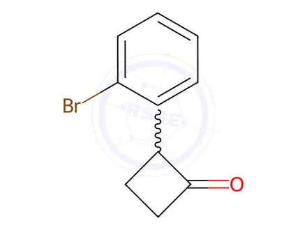 Chemical structure of 2-(2-Bromophenyl)cyclobutan-1-one