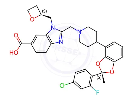 Chemical structure of Lotiglipron Impurity 173