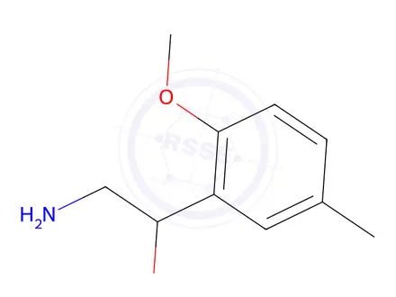Chemical structure of 2-amino-1-(2-methoxy-5-methylphenyl)ethanol