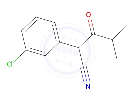 Chemical structure of 2-(3-Chlorophenyl)-4-methyl-3-oxopentanenitrile