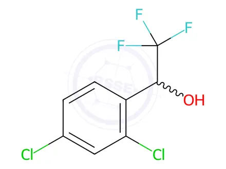 Chemical structure of 2,4-Dichloro-alpha-(trifluoromethyl)benzyl Alcohol