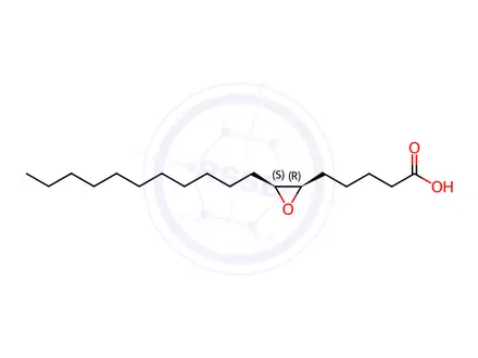 Chemical structure of Oxiranepentanoic acid, 3-undecyl-, (2R,3S)-rel-(9CI)