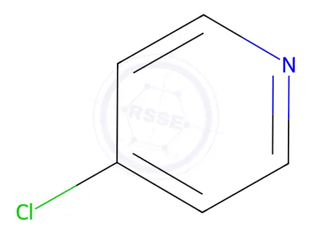 Chemical structure of 4-chloropyridine