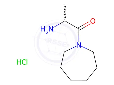 Chemical structure of 2-Amino-1-(azepan-1-yl)propan-1-one hydrochloride
