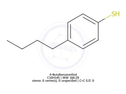 Chemical structure of 4-Butylbenzenethiol