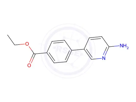 Chemical structure of Ethyl 4-(6-aminopyridin-3-yl)benzoate