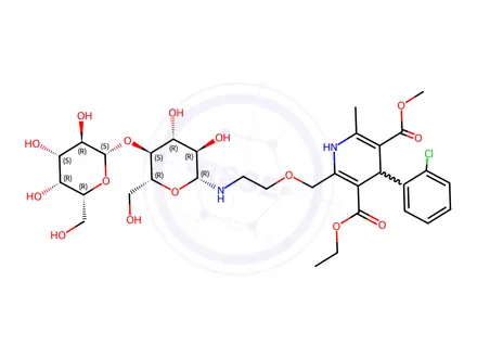 Chemical structure of Amlodipine N-Lactoside