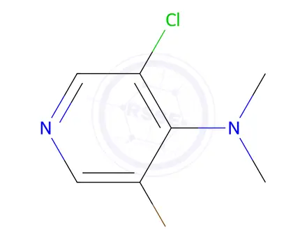 Chemical structure of 3-Bromo-5-chloro-N,N-dimethylpyridin-4-amine