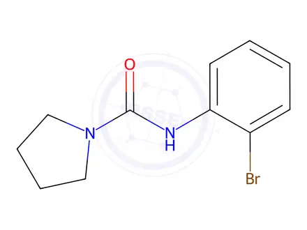 Chemical structure of N-(2-bromophenyl)pyrrolidine-1-carboxamide