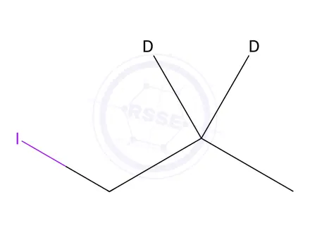 Chemical structure of 1-Iodopropane-2,2-d2