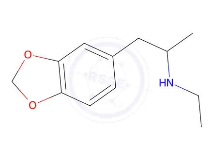 Chemical structure of Methylenedioxyethylamphetamine