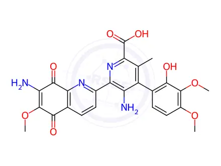 Chemical structure of Streptonigrin