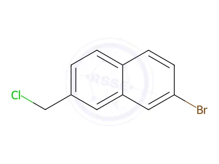 Chemical structure of 2-bromo-7-(chloromethyl)naphthalene