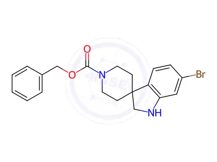 Chemical structure of Benzyl 6-Bromospiro[Indoline-3,4'-Piperidine]-1'-Carboxylate