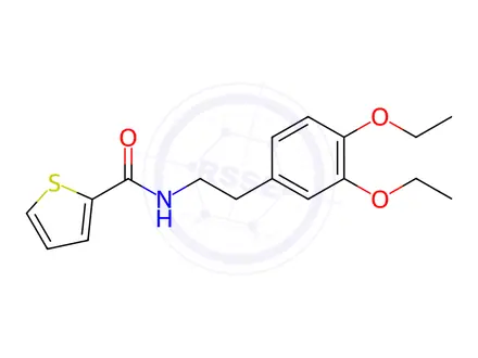 Chemical structure of n-[2-(3,4-diethoxyphenyl)ethyl]thiophene-2-carboxamide