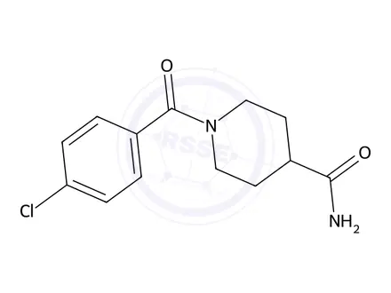 Chemical structure of 1-(4-Chlorobenzoyl)piperidine-4-carboxamide