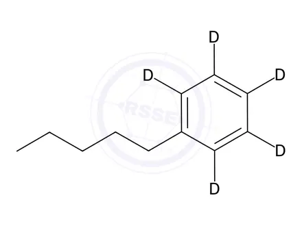 Chemical structure of n-Pentylbenzene-2,3,4,5,6 D5