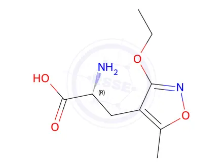 Chemical structure of (R)-2-Amino-3-(3-ethoxy-5-methylisoxazol-4-yl)propanoic acid
