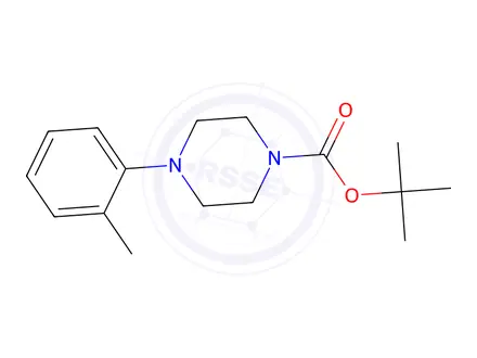 Chemical structure of tert-Butyl 4-(2-methylphenyl)piperazine-1-carboxylate