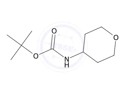 Chemical structure of Tert-butyl (tetrahydro-2H-pyran-4-yl)carbamate