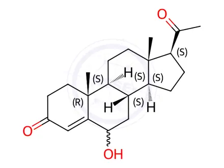 Chemical structure of Progesterone Impurity 19