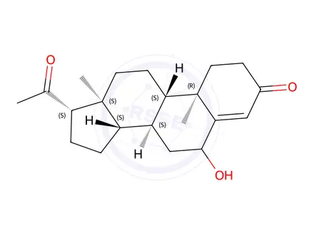 Chemical structure of Hydroxyprogesterone Impurity 1