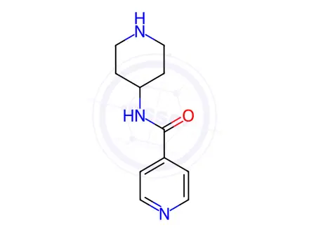 Chemical structure of N-(4-Piperidinyl)isonicotinamide hydrochloride