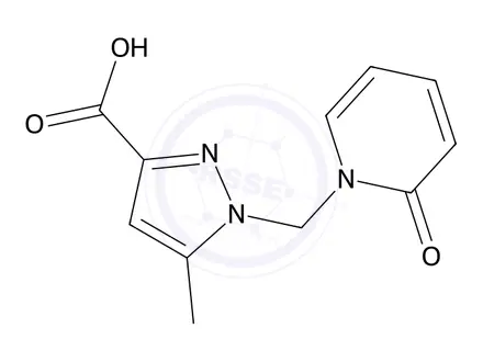 Chemical structure of 5-Methyl-1-((2-oxopyridin-1(2H)-yl)methyl)-1H-pyrazole-3-carboxylic acid