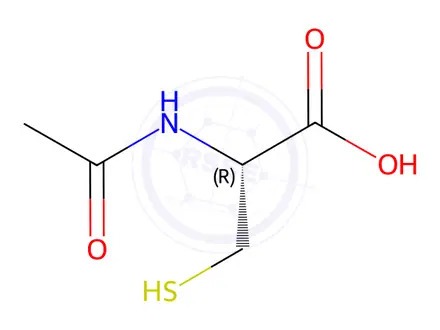 Chemical structure of N-Acetyl-L-cysteine