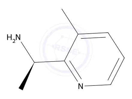 Chemical structure of (R)-1-(3-Methylpyridin-2-yl)ethan-1-amine