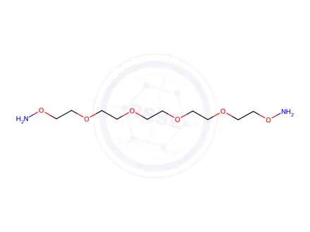 Chemical structure of Bis-aminooxy-PEG4