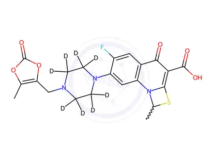 Chemical structure of Prulifloxacin-d8