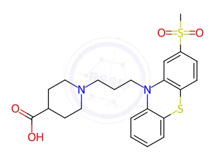 Chemical structure of Metopimazine Impurity 1 Monomer (Metopimazine Acid)