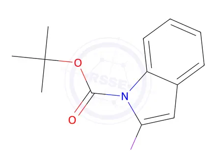 Chemical structure of 2-Iodo-N-(tert-butoxycarbonyl)indole