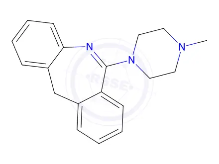 Chemical structure of 6-(4-Methylpiperazin-1-yl)-11H-dibenzo[b,e]azepine