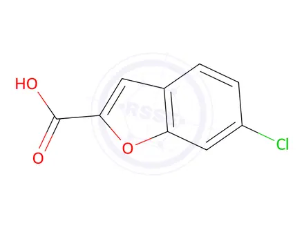 Chemical structure of 6-Chloro-1-benzofuran-2-carboxylic Acid