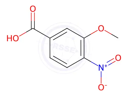 Chemical structure of 3-Methoxy-4-nitrobenzoic acid