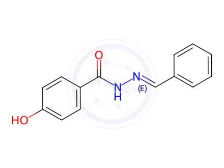 Chemical structure of N'-Benzylidene-4-hydroxybenzohydrazide