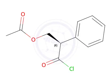 Chemical structure of (R)-3-Chloro-3-oxo-2-phenylpropyl Acetate