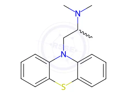 Chemical structure of Promethazine
