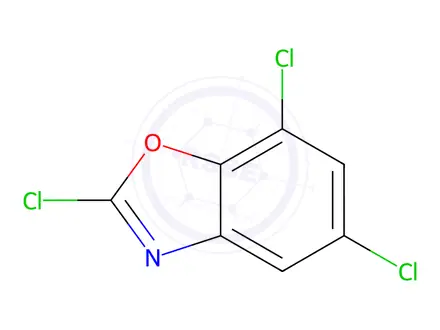 Chemical structure of 2,5,7-Trichloro-1,3-benzoxazole