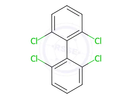 Chemical structure of 2,2',6,6'-Tetrachlorobiphenyl