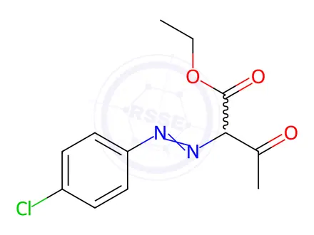 Chemical structure of 2-((p-chlorophenyl)azo)acetoacetic Acid Ethyl Ester