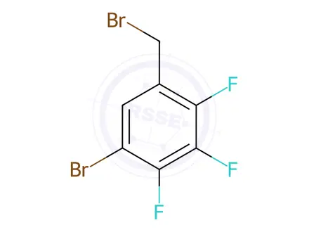 Chemical structure of 1-Bromo-5-(bromomethyl)-2,3,4-trifluorobenzene