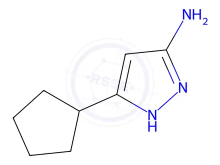 Chemical structure of 5-Cyclopentyl-1H-pyrazol-3-amine