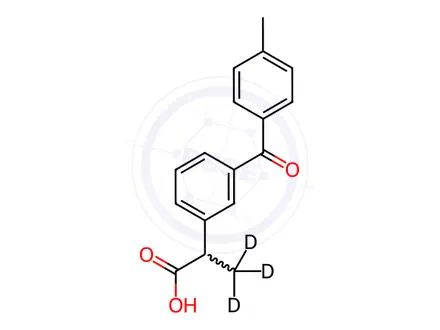 Chemical structure of Ketoprofen Impurity 4-d3 (Ketoprofen EP Impurity D-d3)