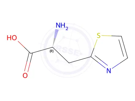 Chemical structure of (R)-2-amino-3-(thiazol-2-yl)propanoic acid