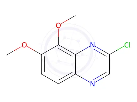 Chemical structure of 2-Chloro-7,8-dimethoxyquinoxaline
